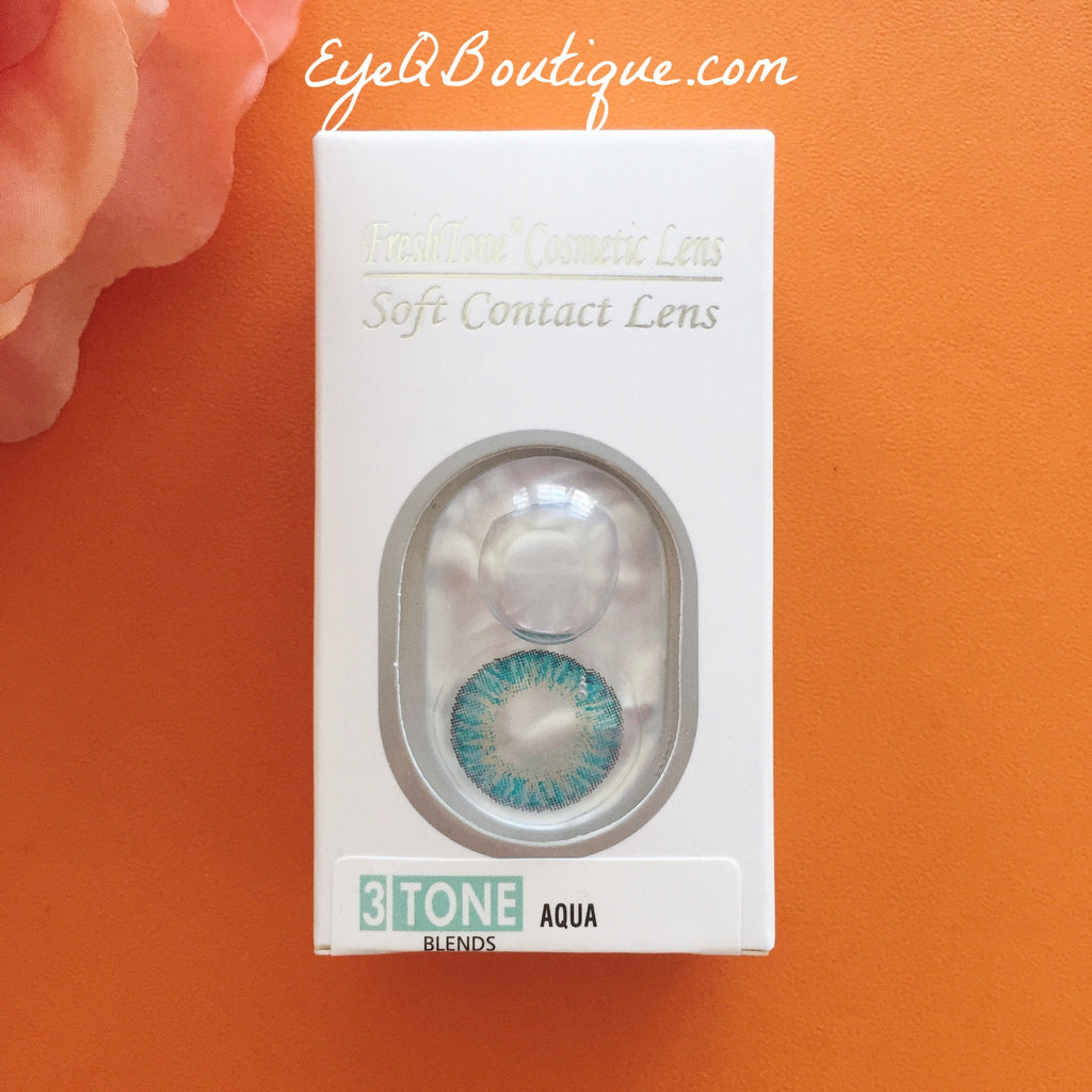 FRESHTONE AQUA COSMETIC COLORED CONTACT LENSES FREE SHIPPING - EyeQ Boutique