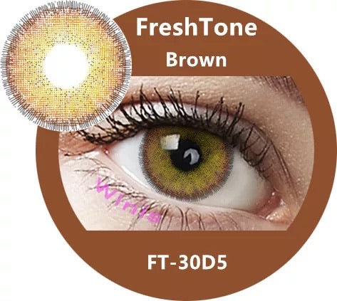 FRESHTONE DIVA BROWN COSMETIC COLORED CONTACT LENSES FREE SHIPPING - EyeQ Boutique