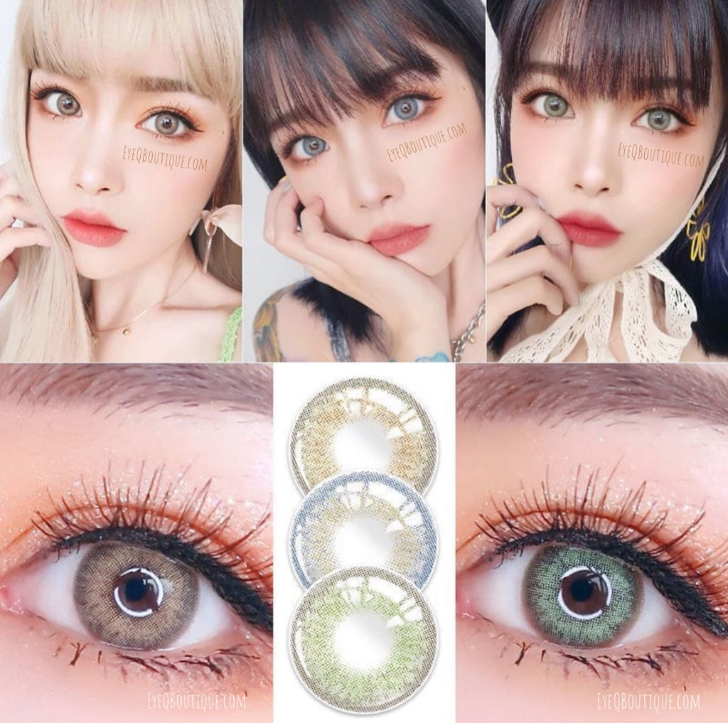 FRESHLADY WILDCAT GREEN COLORED CONTACT LENSES COSMETIC FREE SHIPPING - EyeQ Boutique