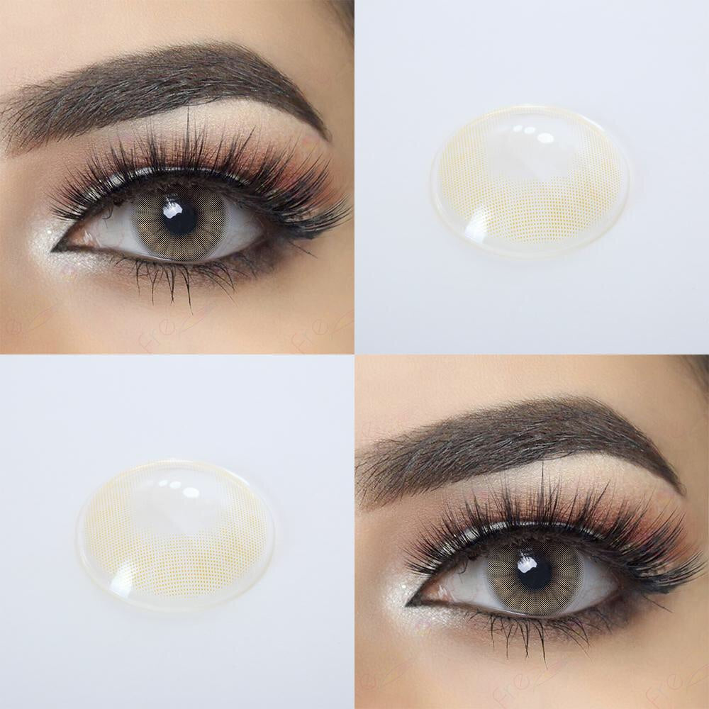 FRESHGO HIDROCOR MEL (YELLOW) COSMETIC COLORED CONTACT LENSES FREE SHIPPING - EyeQ Boutique