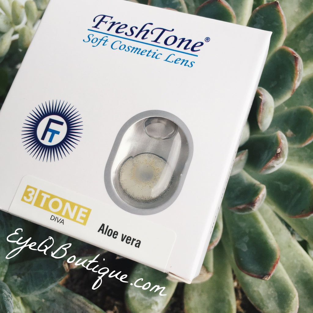 FRESHTONE DIVA ALOE VERA COSMETIC COLORED CONTACT LENSES FREE SHIPPING - EyeQ Boutique