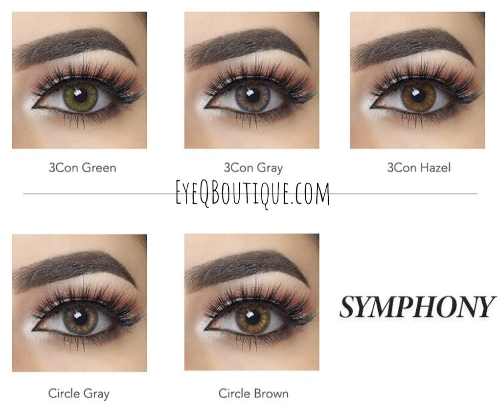 FRESHGO CIRCLE BROWN COSMETIC COLORED CONTACT LENSES FREE SHIPPING - EyeQ Boutique