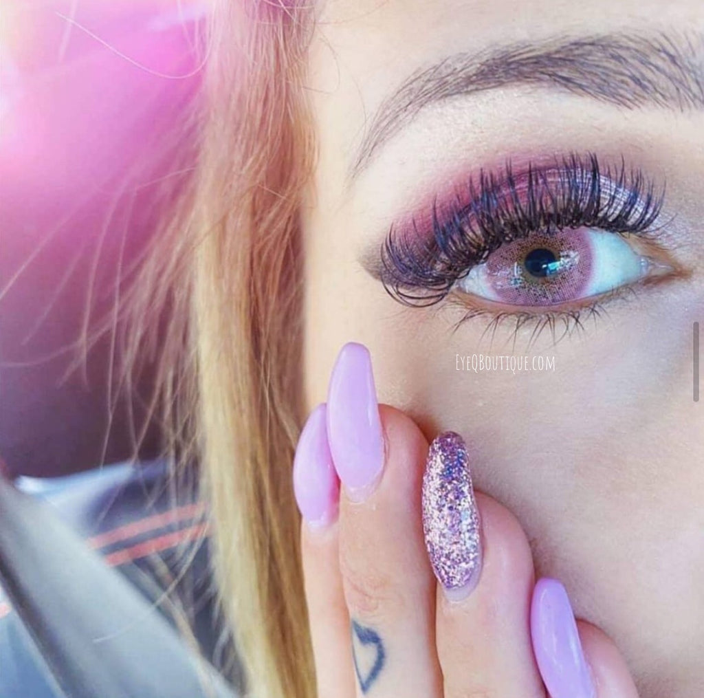 FRESHTONE SUPER NATURALS PINK COSMETIC COLORED CONTACT LENSES FREE SHIPPING - EyeQ Boutique