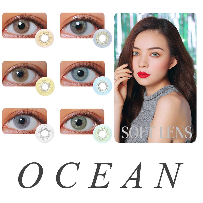 FRESHGO OCEAN SERIES BLUE COSMETIC COLORED CONTACT LENSES FREE SHIPPING - EyeQ Boutique