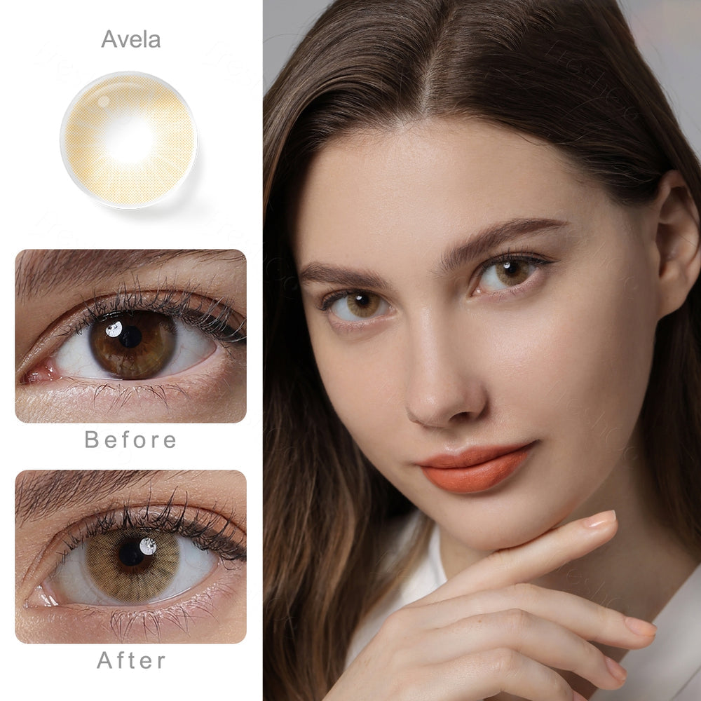 FRESHGO HIDROCOR AVELA COSMETIC COLORED CONTACT LENSES FREE SHIPPING - EyeQ Boutique