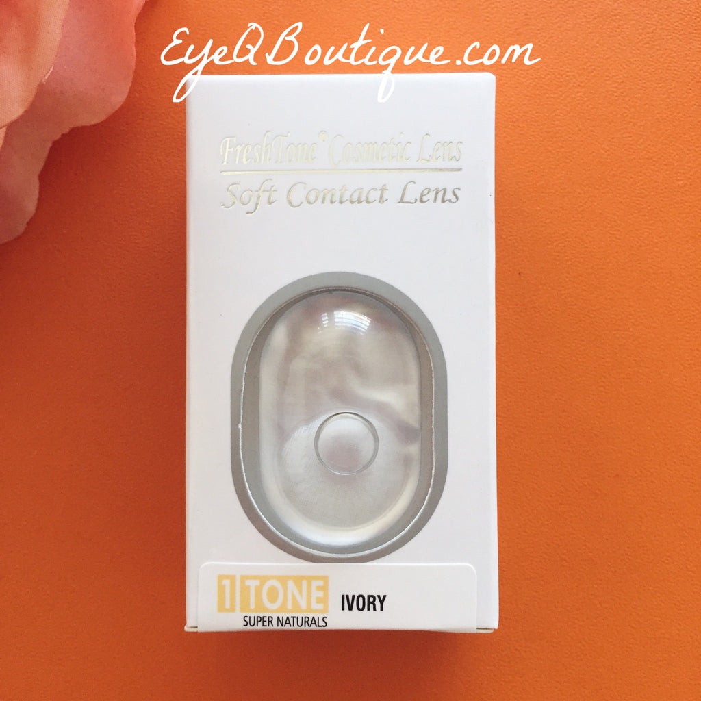 FRESHTONE SUPER NATURALS IVORY COSMETIC COLORED CONTACT LENSES FREE SHIPPING (HIDROCOR) - EyeQ Boutique