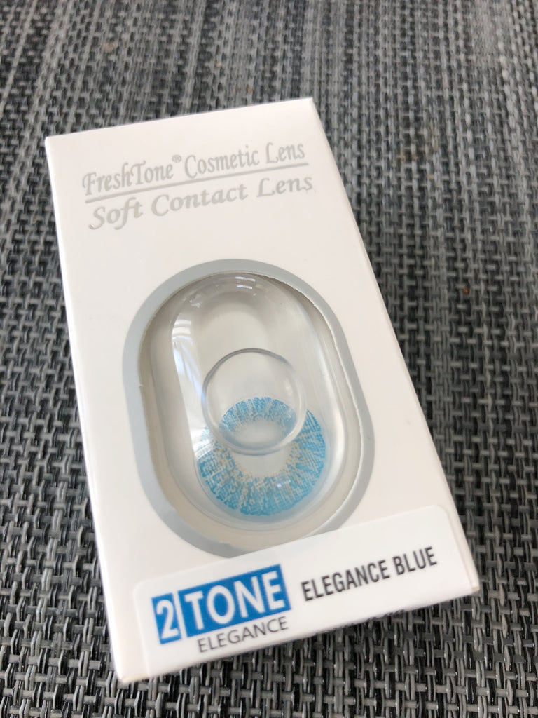 FRESHTONE ELEGANCE BLUE COSMETIC COLORED CONTACT LENSES FREE SHIPPING - EyeQ Boutique