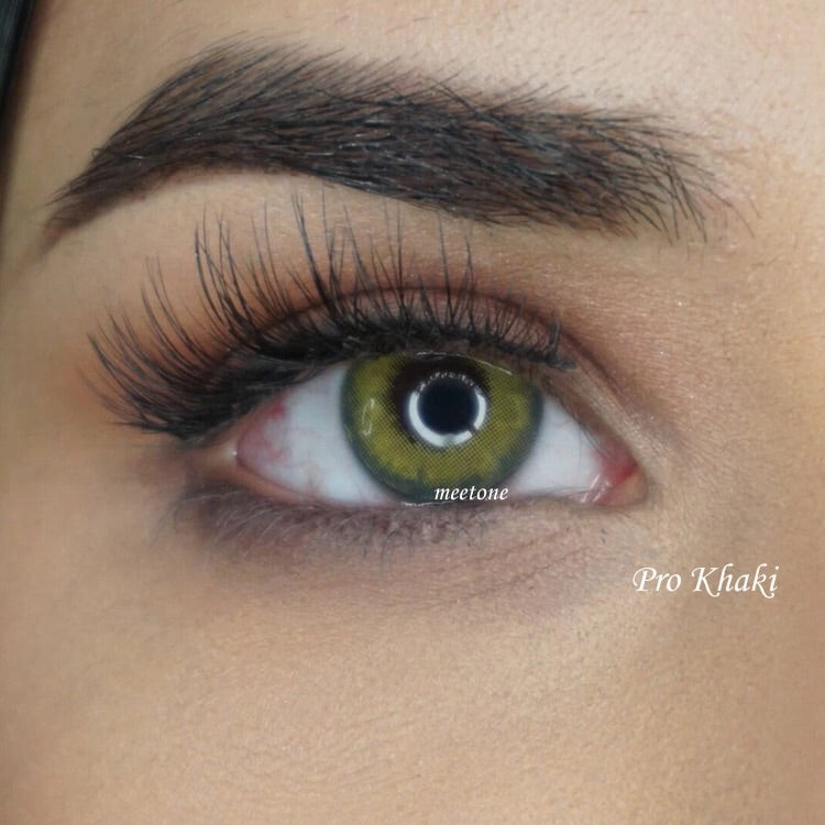 FRESHGO PRO KHAKI (HAZEL BROWN) COSMETIC COLORED CONTACT LENSES FREE SHIPPING - EyeQ Boutique