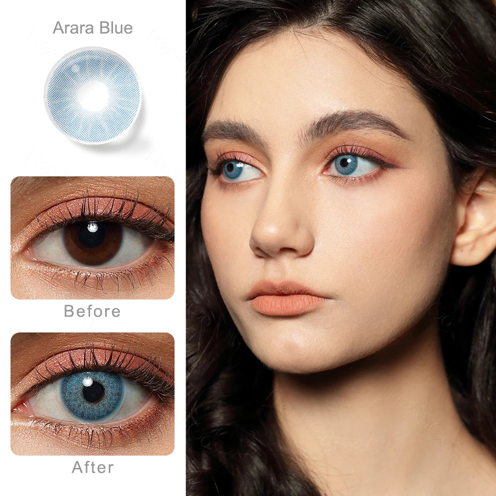 FRESHGO HIDROCOR GEN 3 ARARA BLUE COSMETIC COLORED CONTACT LENSES FREE SHIPPING - EyeQ Boutique