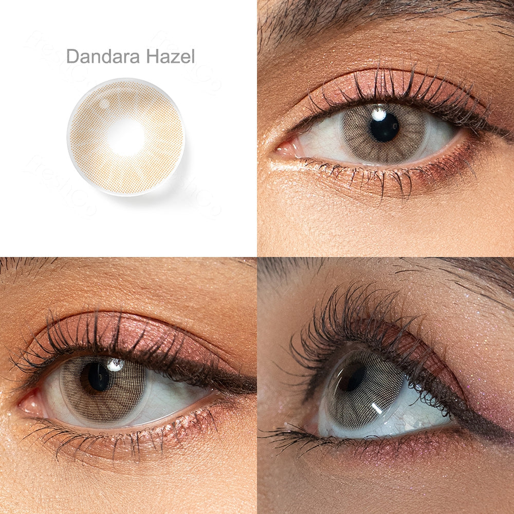 FRESHGO HIDROCOR GEN 3 DANDARA HAZEL COSMETIC COLORED CONTACT LENSES FREE SHIPPING - EyeQ Boutique