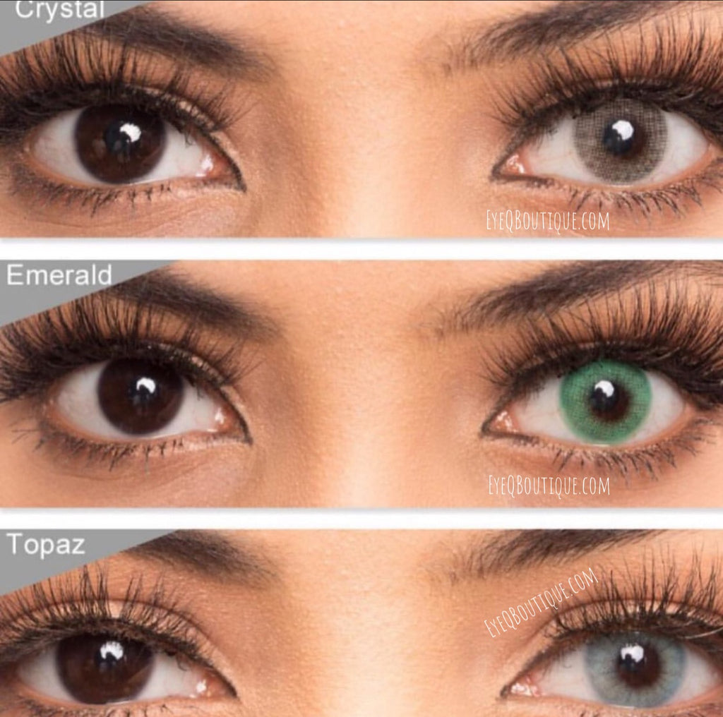 FRESHGO HIDROCOR EMERALD COSMETIC COLORED CONTACT LENSES FREE SHIPPING - EyeQ Boutique