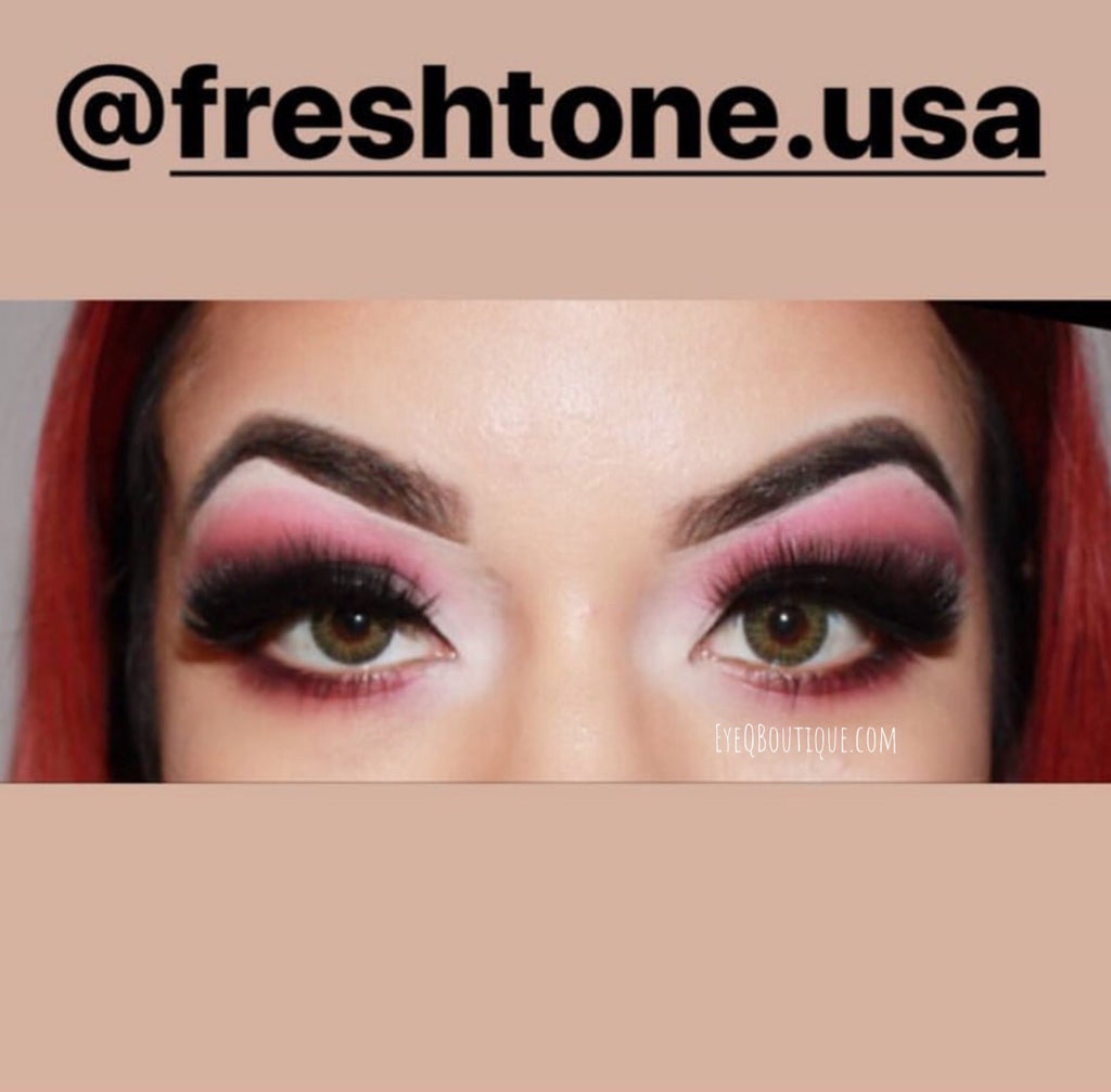 FRESHTONE JADE GREEN COSMETIC COLORED CONTACT LENSES FREE SHIPPING - EyeQ Boutique