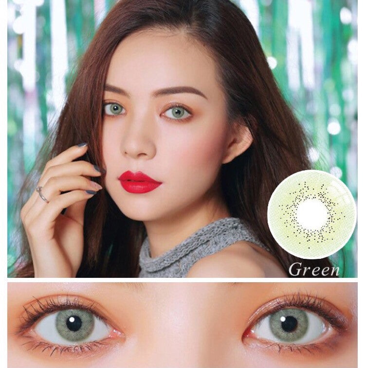 FRESHGO OCEAN SERIES GREEN COSMETIC COLORED CONTACT LENSES FREE SHIPPING - EyeQ Boutique