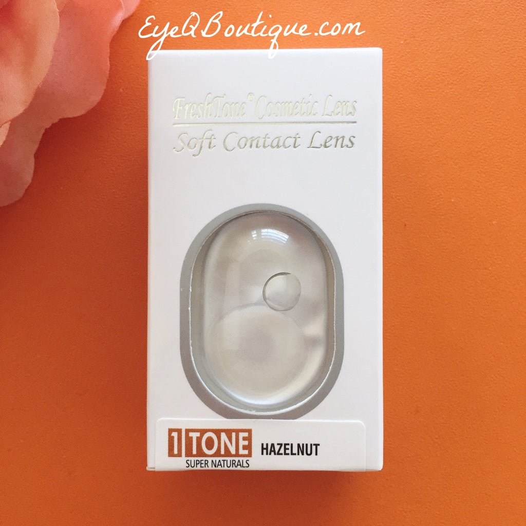 FRESHTONE SUPER NATURALS HAZELNUT COSMETIC COLORED CONTACT LENSES FREE SHIPPING (HIDROCOR) - EyeQ Boutique