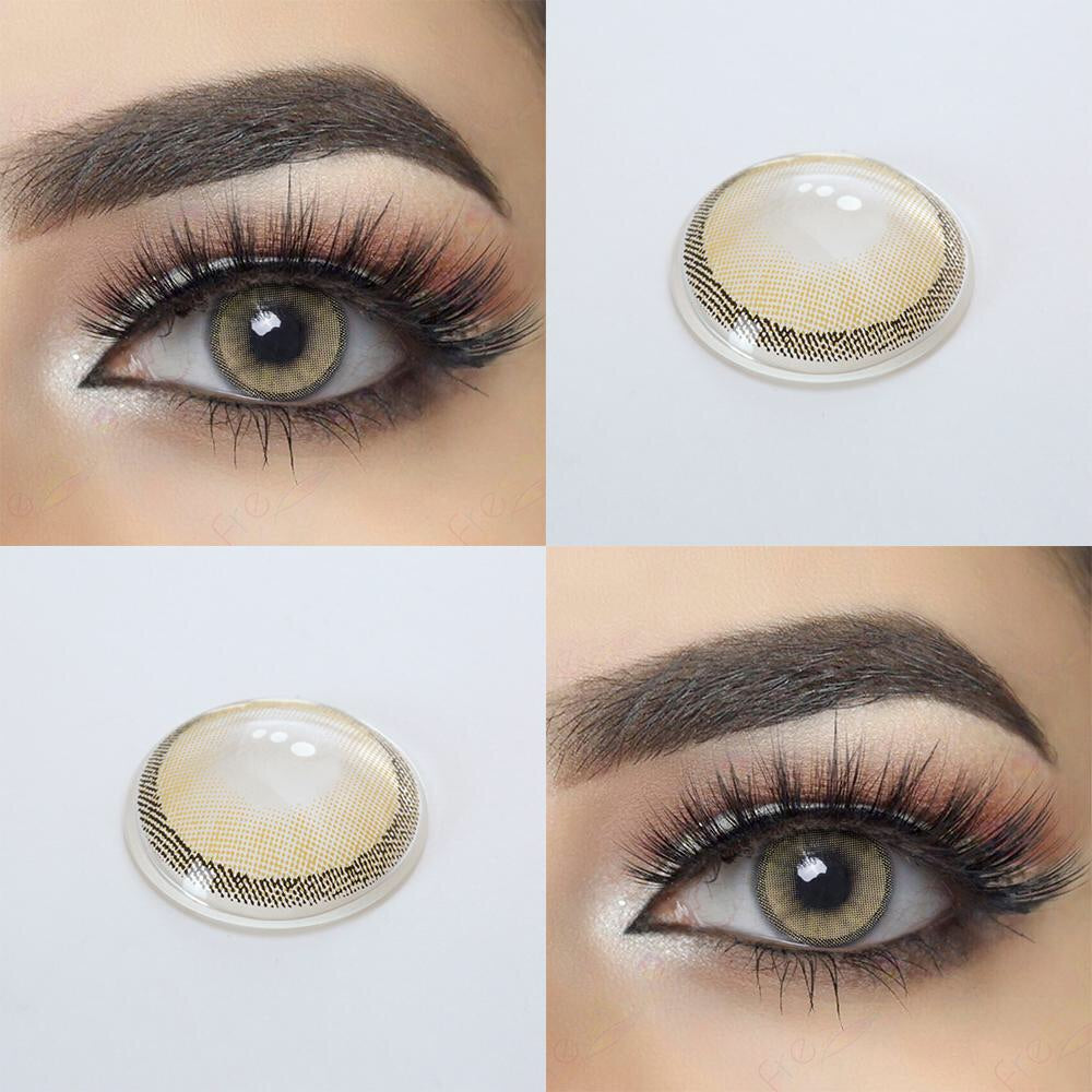 FRESHGO HIDROCHARME YELLOW (CRISTAL) COSMETIC COLORED CONTACT LENSES FREE SHIPPING - EyeQ Boutique