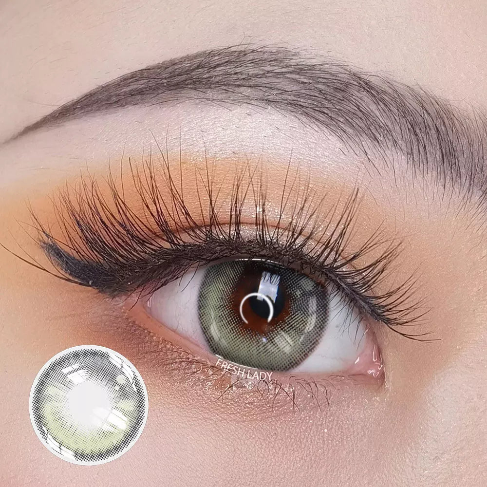 FRESHLADY CARDCAPTOR GREY (GRAY) COLORED CONTACT LENSES COSMETIC FREE SHIPPING - EyeQ Boutique