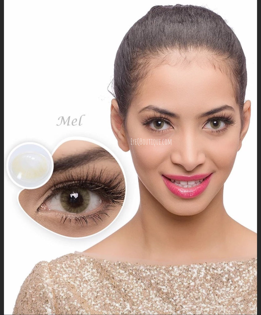 FRESHGO HIDROCOR MEL (YELLOW) COSMETIC COLORED CONTACT LENSES FREE SHIPPING - EyeQ Boutique