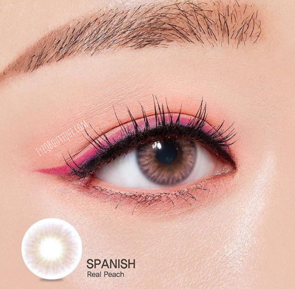 FRESHGO SPANISH SERIES REAL PEACH COSMETIC COLORED CONTACT LENSES FREE SHIPPING - EyeQ Boutique