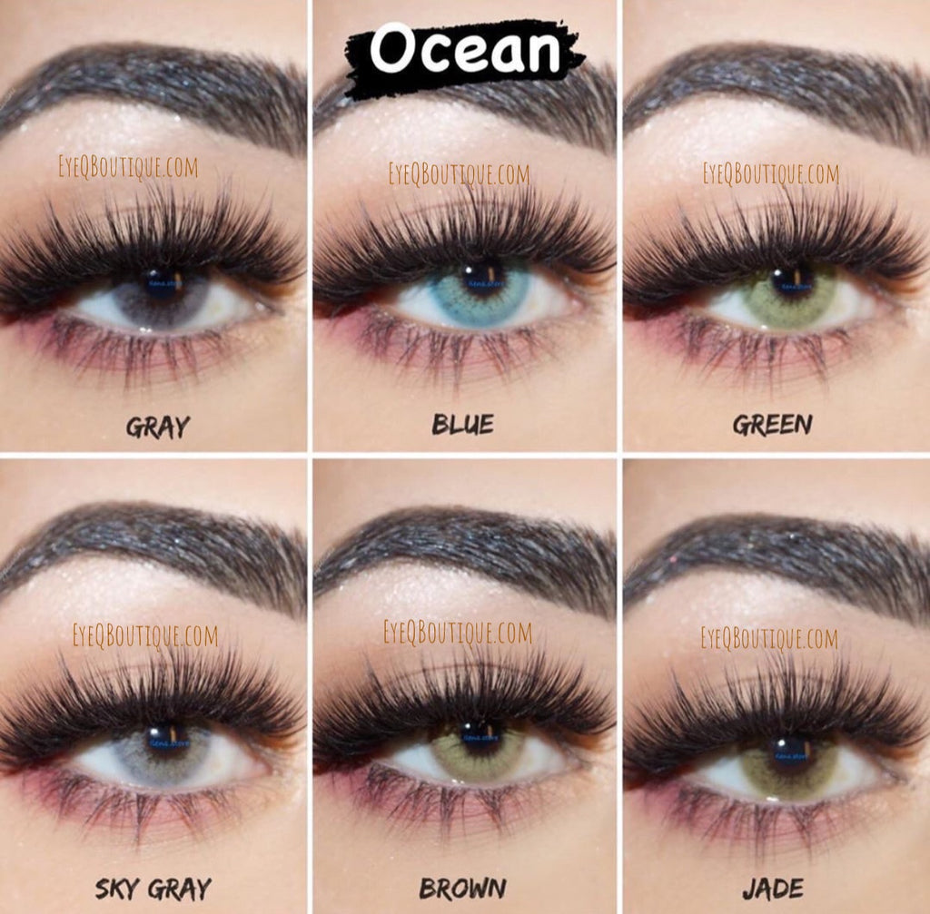 FRESHGO OCEAN SERIES BLUE COSMETIC COLORED CONTACT LENSES FREE SHIPPING - EyeQ Boutique