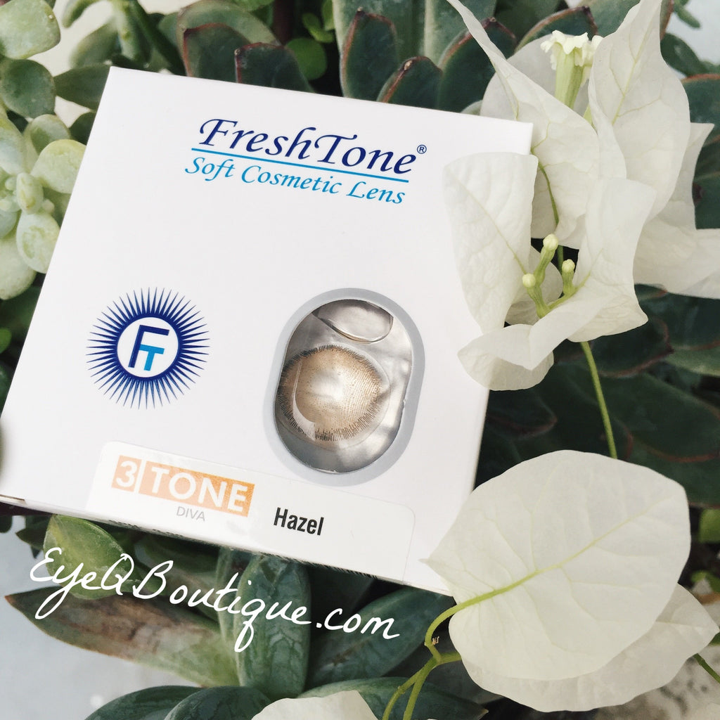 FRESHTONE DIVA HAZEL COSMETIC COLORED CONTACT LENSES FREE SHIPPING - EyeQ Boutique