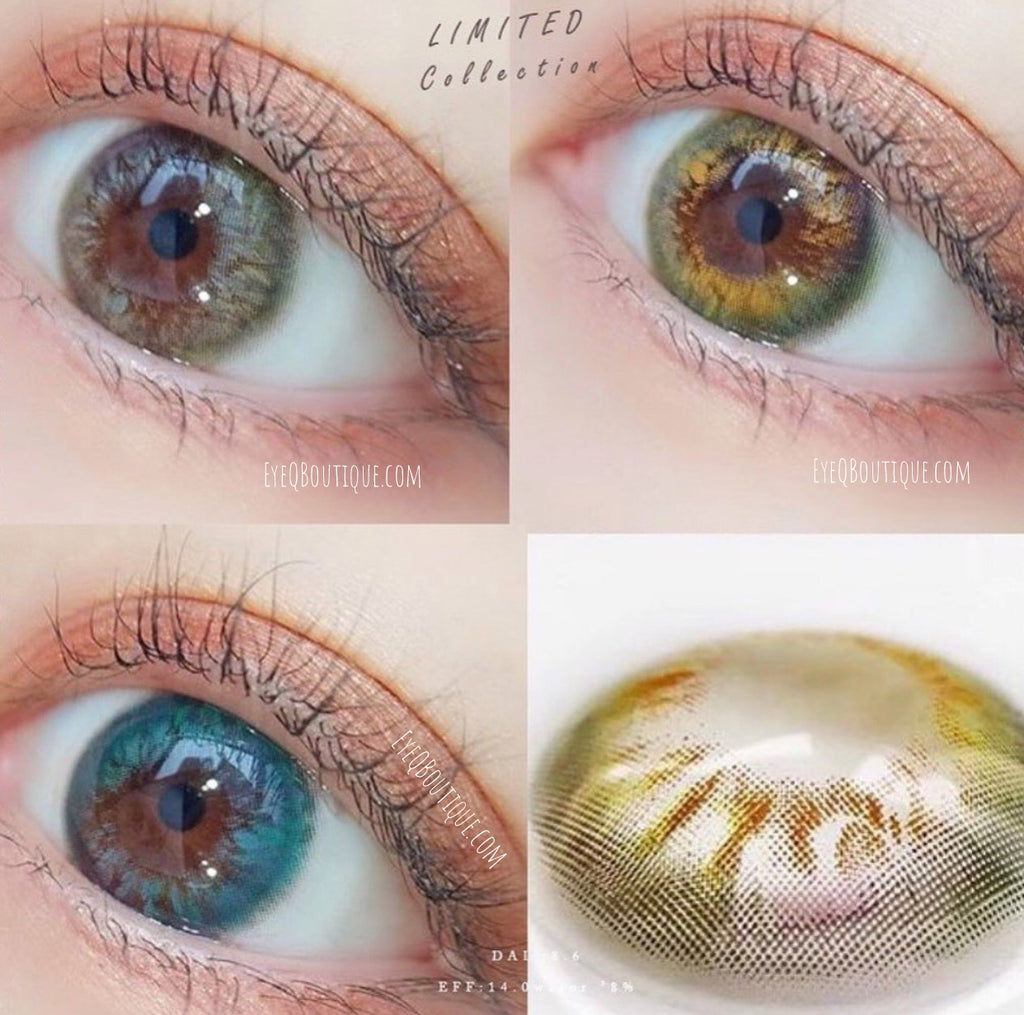 FRESHLADY RIO BROWN COLORED CONTACT LENSES COSMETIC FREE SHIPPING - EyeQ Boutique