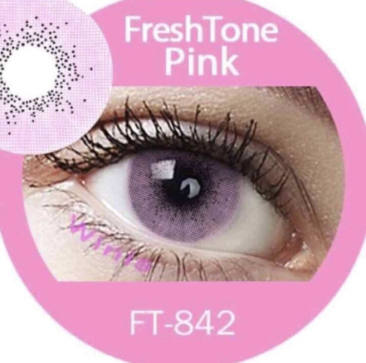 FRESHTONE SUPER NATURALS PINK COSMETIC COLORED CONTACT LENSES FREE SHIPPING - EyeQ Boutique