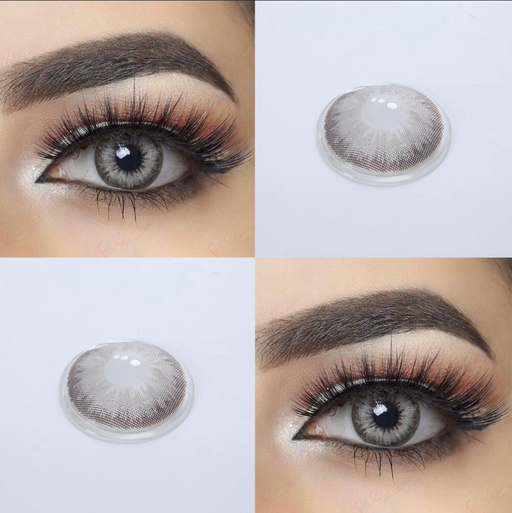 FRESHGO GLITTER GRAY (GREY) COSMETIC COLORED CONTACT LENSES FREE SHIPPING - EyeQ Boutique