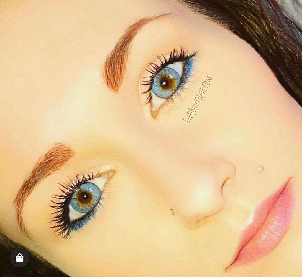 FRESHTONE DIVA BLUE COSMETIC COLORED CONTACT LENSES FREE SHIPPING - EyeQ Boutique