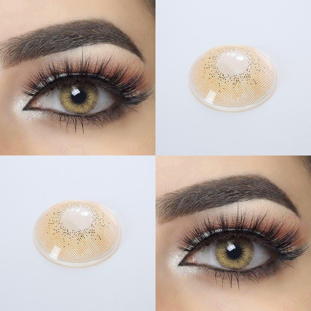 FRESHGO OCEAN SERIES BROWN COSMETIC COLORED CONTACT LENSES FREE SHIPPING - EyeQ Boutique
