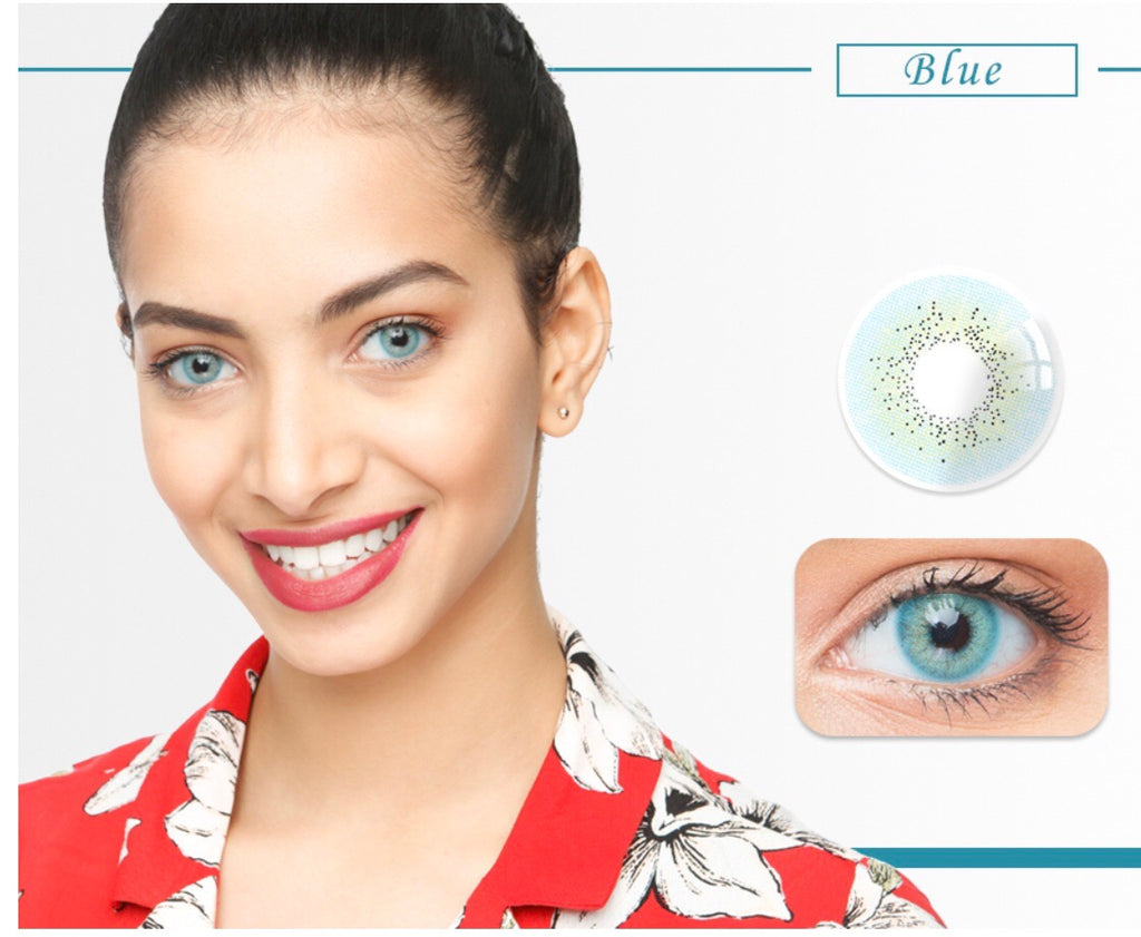 FRESHGO OCEAN SERIES BLUE COSMETIC COLORED CONTACT LENSES FREE SHIPPING - EyeQ Boutique