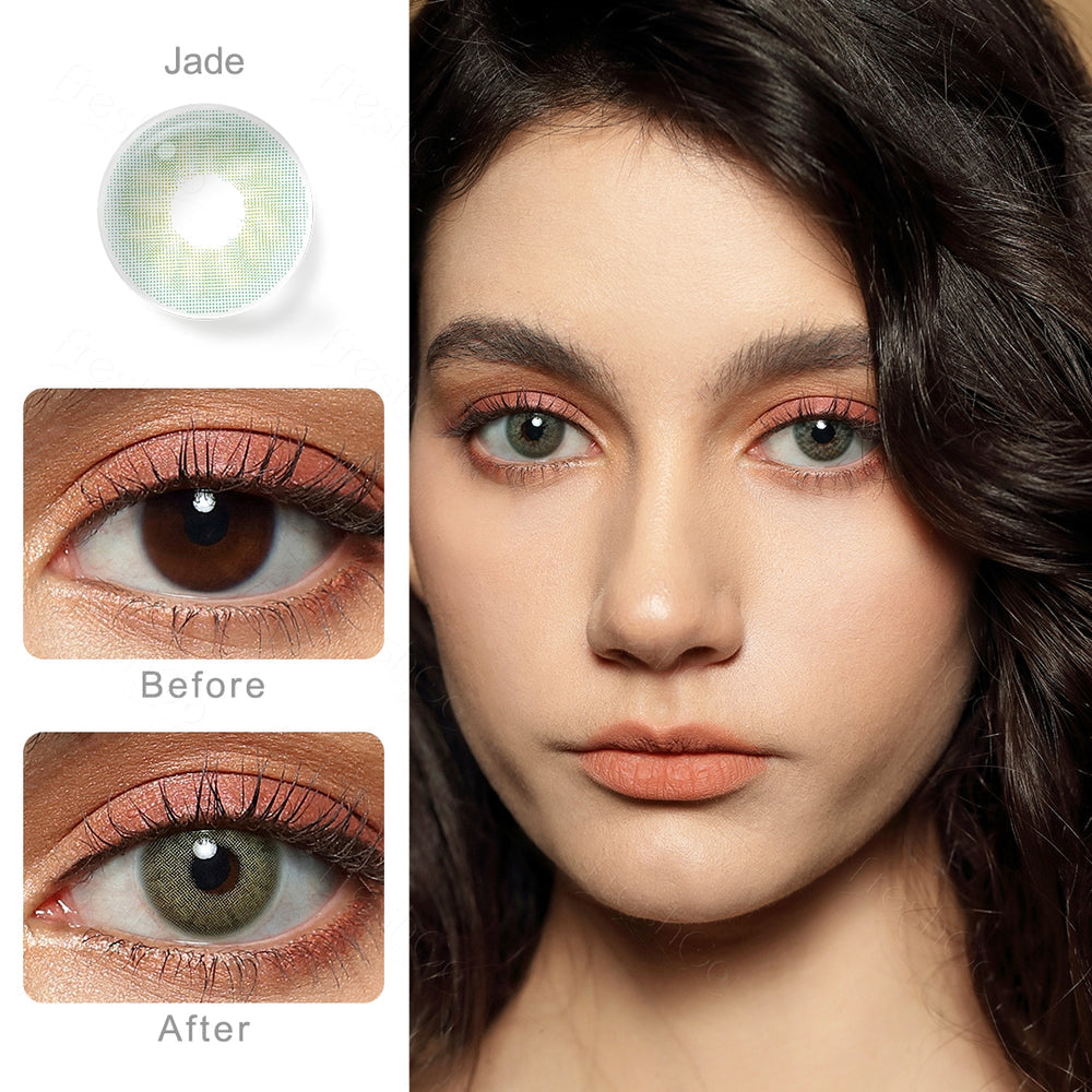 FRESHGO HIDROCOR GEN 3 JADE COSMETIC COLORED CONTACT LENSES FREE SHIPPING - EyeQ Boutique