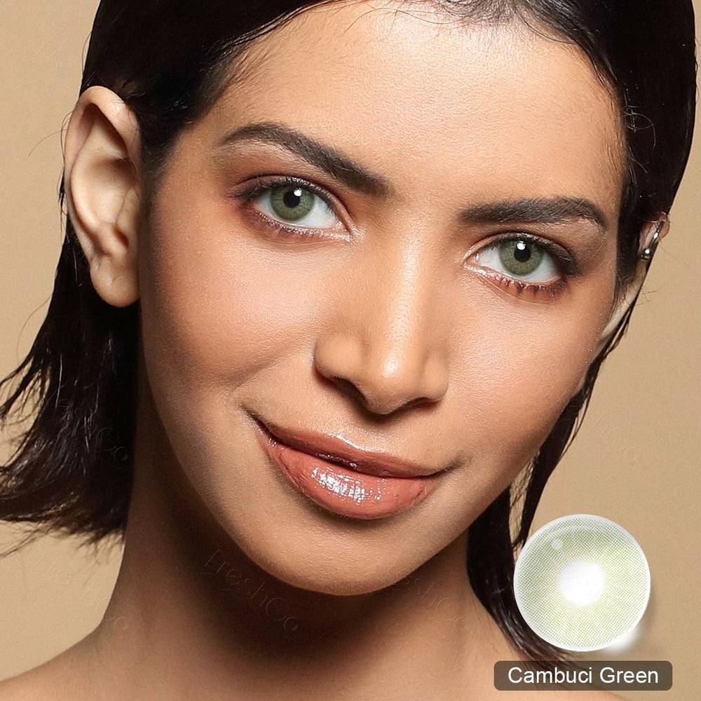 FRESHGO HIDROCOR GEN 3 CAMBUCI GREEN COSMETIC COLORED CONTACT LENSES FREE SHIPPING - EyeQ Boutique