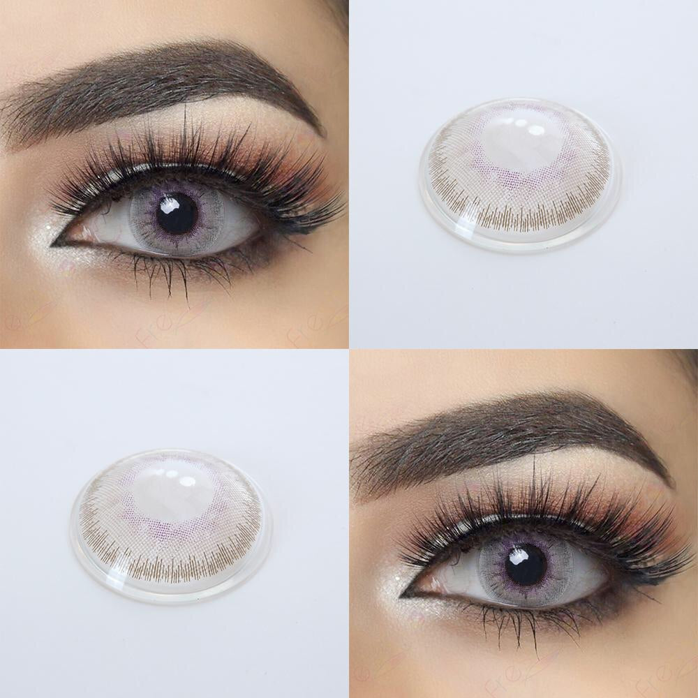 FRESHGO LAVENDER GRAY (GREY) COSMETIC COLORED CONTACT LENSES FREE SHIPPING - EyeQ Boutique