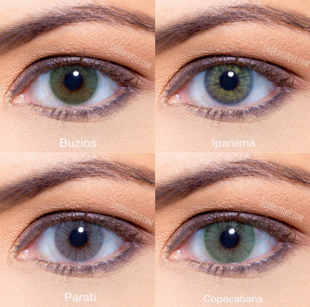 FRESHGO BUZIOS GREEN COSMETIC COLORED CONTACT LENSES FREE SHIPPING - EyeQ Boutique