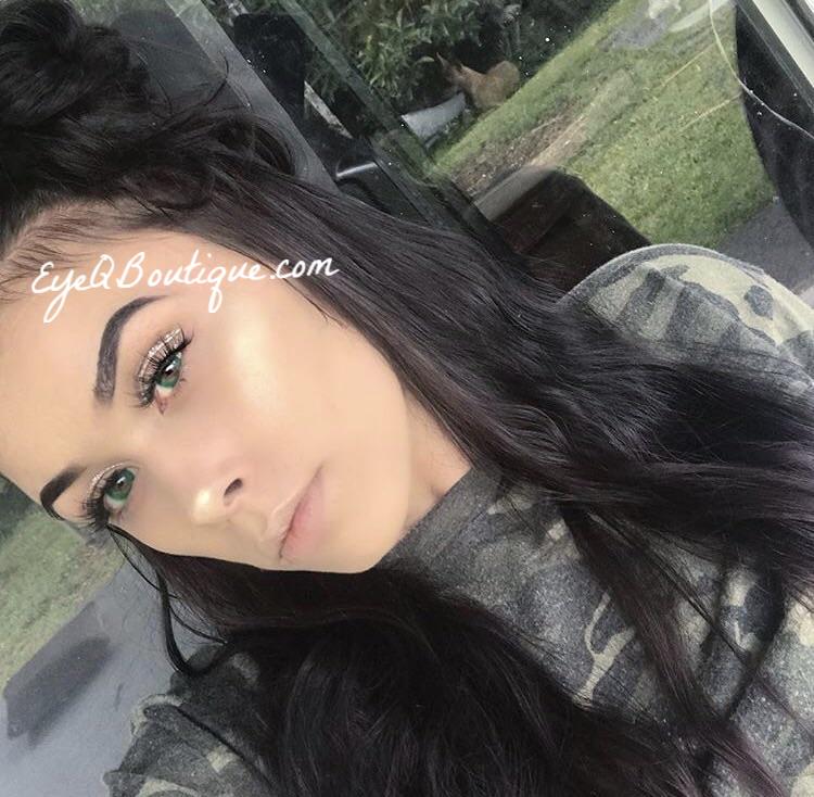 FRESHTONE EVER GREEN COSMETIC COLORED CONTACT LENSES FREE SHIPPING - EyeQ Boutique