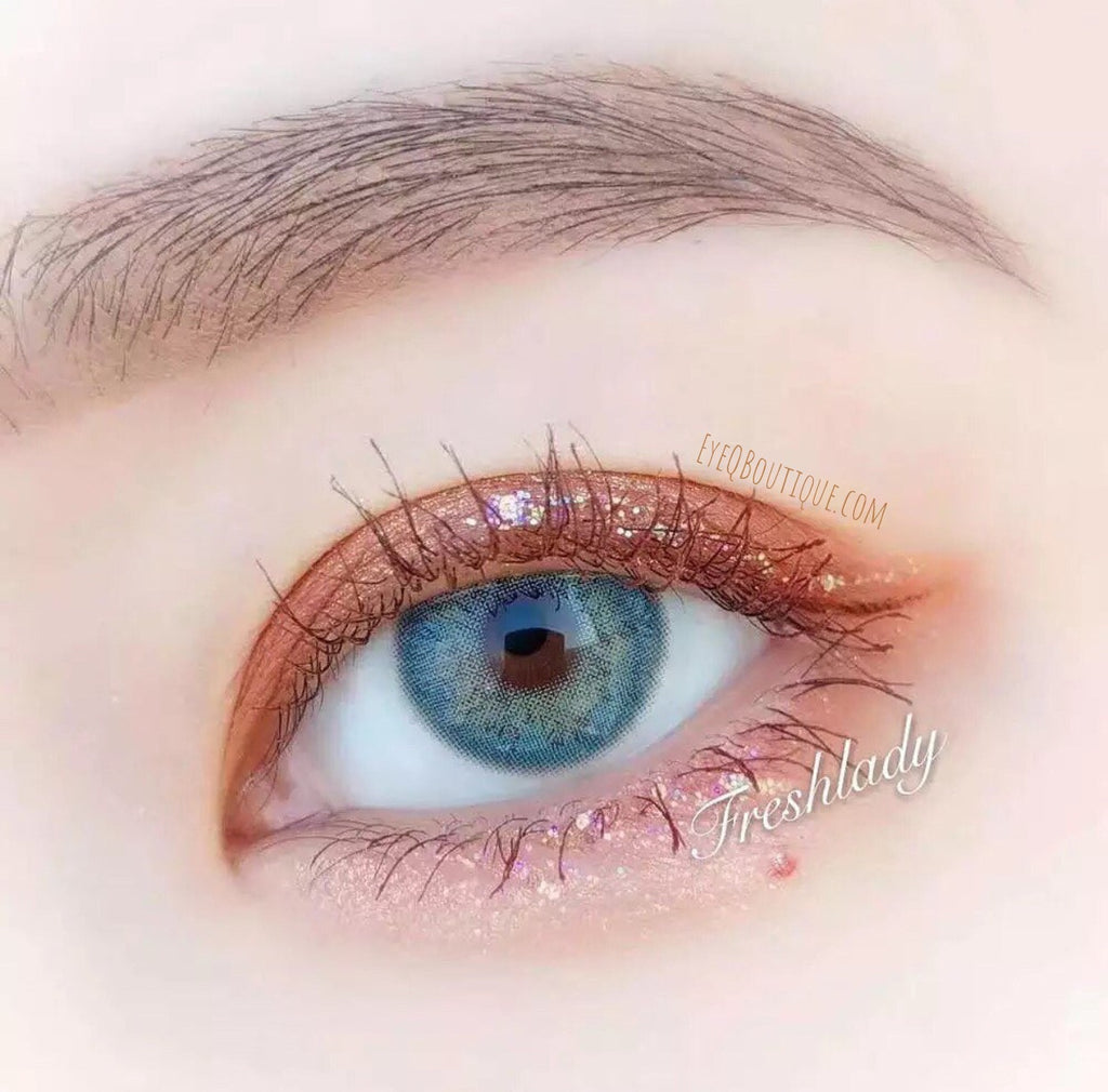 FRESHLADY RUSSIAN BLUE COLORED CONTACT LENSES COSMETIC FREE SHIPPING - EyeQ Boutique