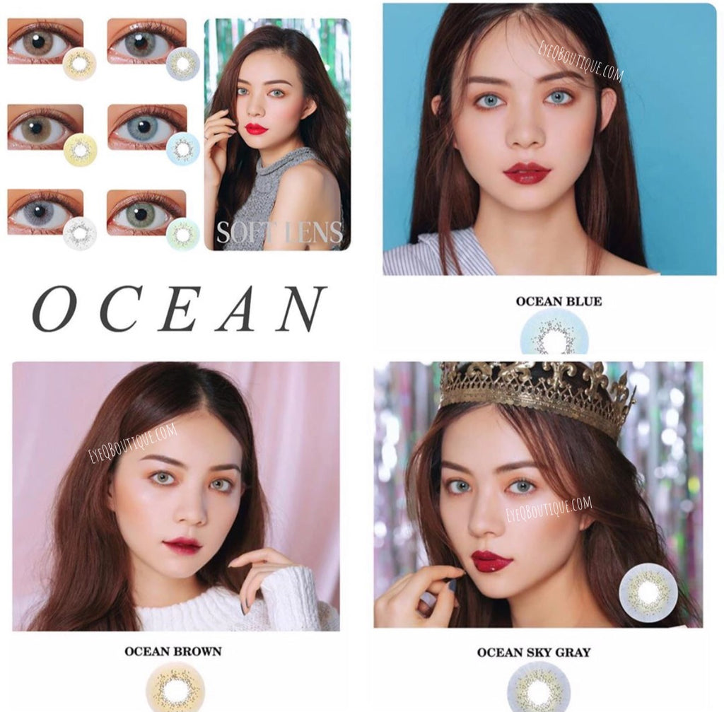 FRESHGO OCEAN SERIES BROWN COSMETIC COLORED CONTACT LENSES FREE SHIPPING - EyeQ Boutique