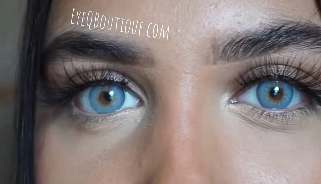 FRESHTONE DIVA BLUE COSMETIC COLORED CONTACT LENSES FREE SHIPPING - EyeQ Boutique