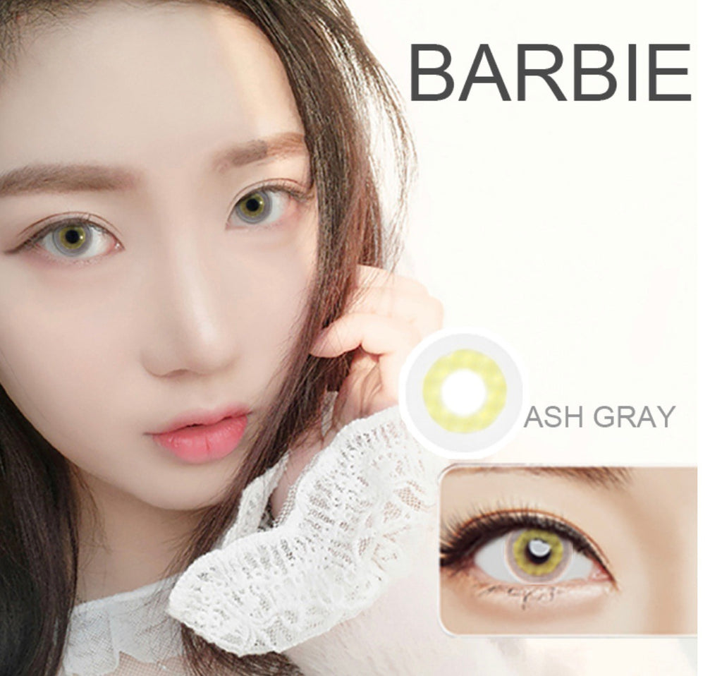 FRESHGO BARBIE ASH GRAY (GREY) COSMETIC COLORED CONTACT LENSES FREE SHIPPING - EyeQ Boutique