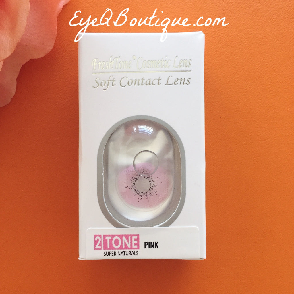 FRESHTONE SUPER NATURALS PINK COSMETIC COLORED CONTACT LENSES FREE SHIPPING - EyeQ Boutique