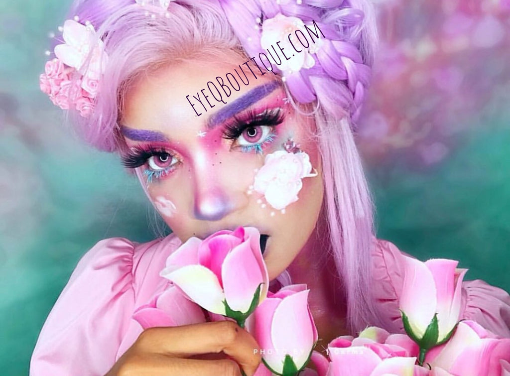 FRESHTONE SUPER NATURALS PINK COSMETIC COLORED CONTACT LENSES FREE SHIPPING - EyeQ Boutique
