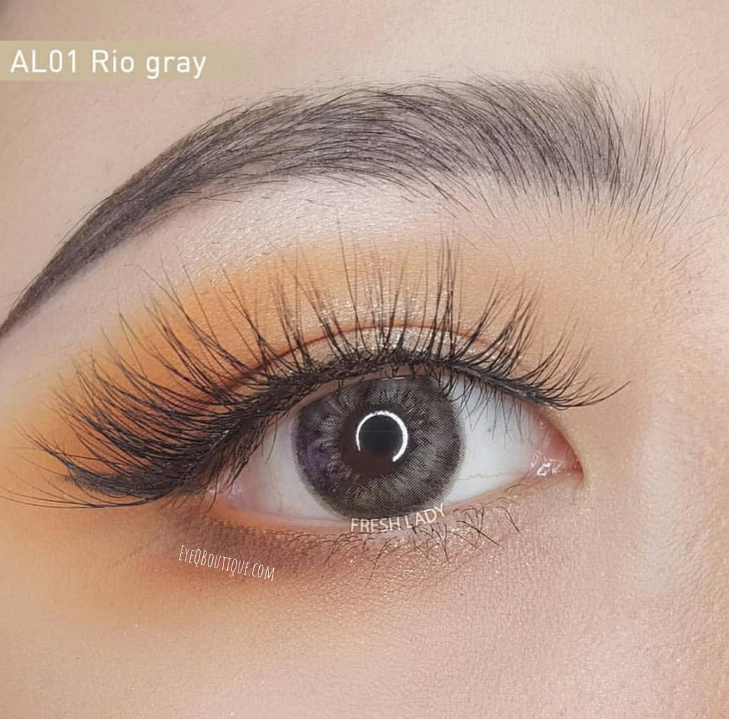 FRESHLADY RIO GRAY COLORED CONTACT LENSES COSMETIC FREE SHIPPING - EyeQ Boutique