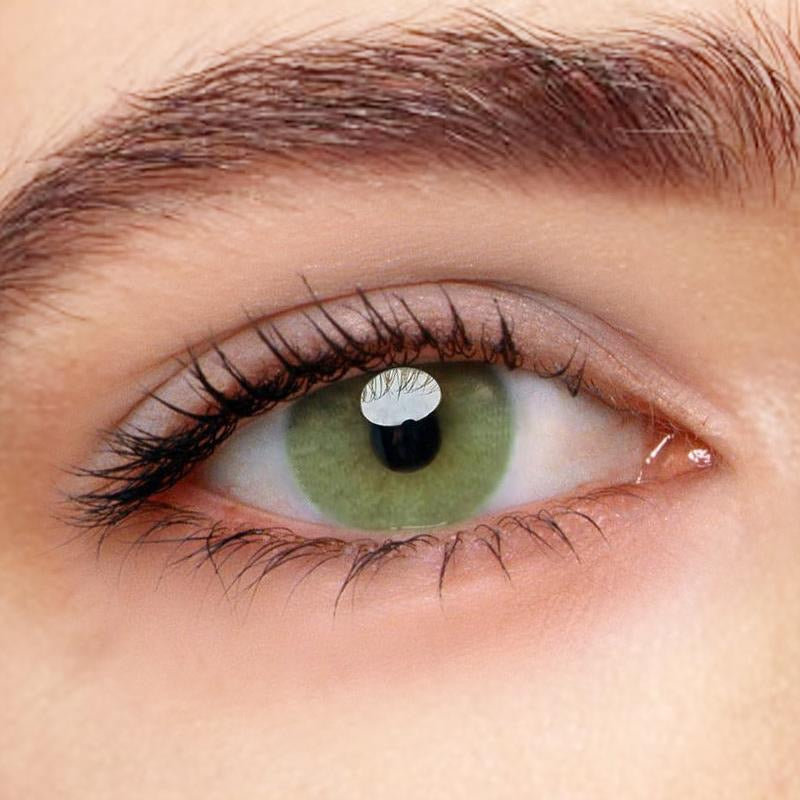 FRESHLADY POLAR LIGHTS YELLOW GREEN COLORED CONTACT LENSES COSMETIC FREE SHIPPING - EyeQ Boutique