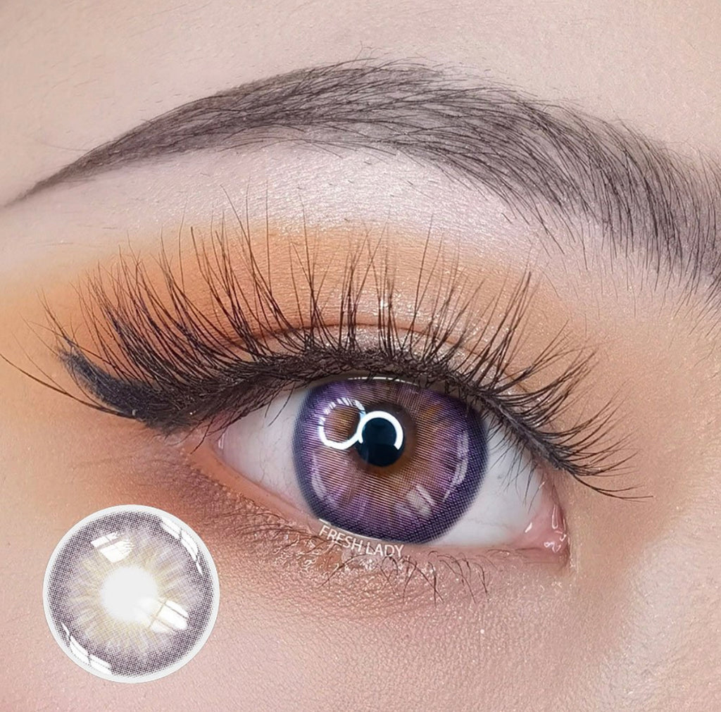 FRESHLADY KANAMI PURPLE (VIOLET) COLORED CONTACT LENSES COSMETIC FREE SHIPPING - EyeQ Boutique