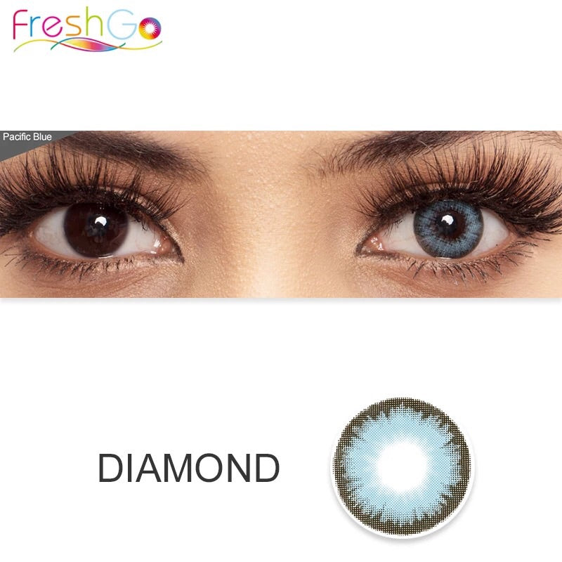 FRESHGO PACIFIC BLUE COSMETIC COLORED CONTACT LENSES FREE SHIPPING - EyeQ Boutique