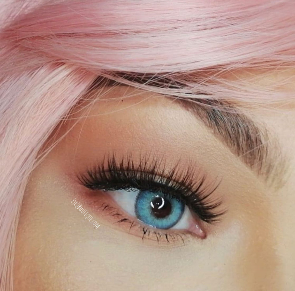 FRESHLADY HIMALAYA BLUE COLORED CONTACT LENSES COSMETIC FREE SHIPPING - EyeQ Boutique