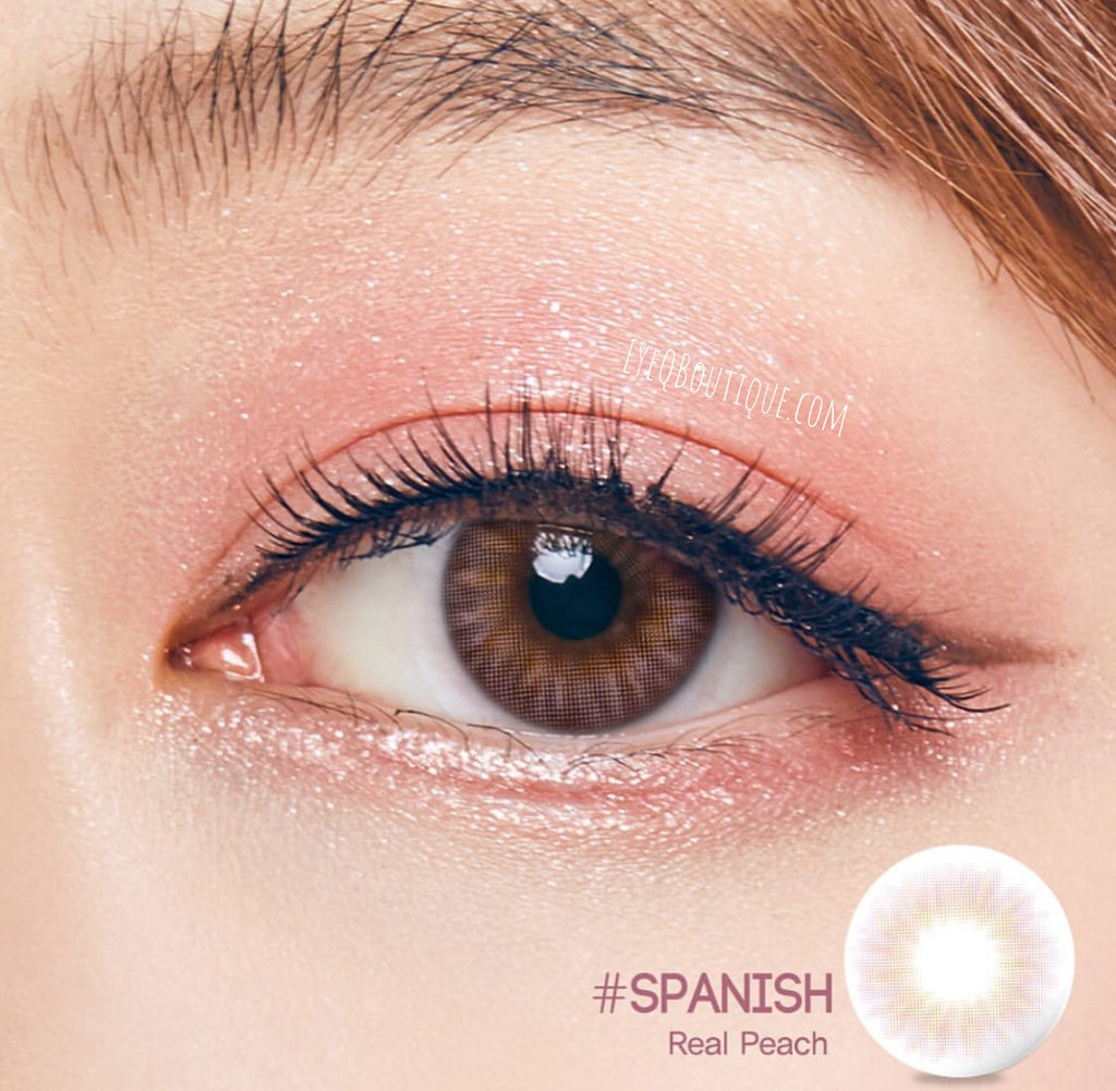FRESHGO SPANISH SERIES REAL PEACH COSMETIC COLORED CONTACT LENSES FREE SHIPPING - EyeQ Boutique