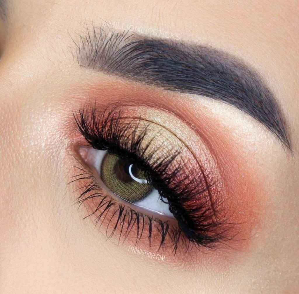 FRESHLADY MIA BROWN COLORED CONTACT LENSES COSMETIC FREE SHIPPING - EyeQ Boutique