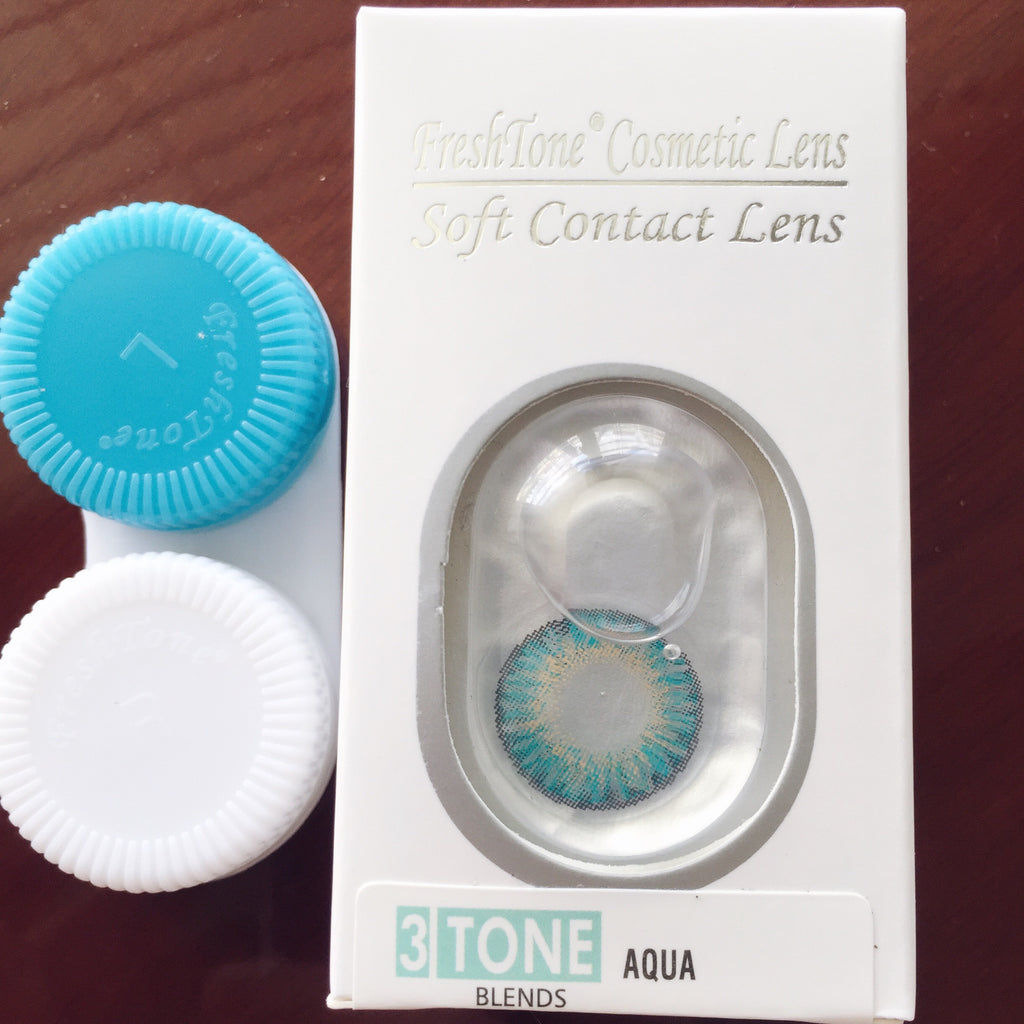 FRESHTONE AQUA COSMETIC COLORED CONTACT LENSES FREE SHIPPING - EyeQ Boutique