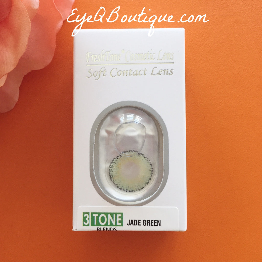 FRESHTONE JADE GREEN COSMETIC COLORED CONTACT LENSES FREE SHIPPING - EyeQ Boutique